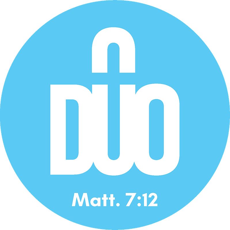 DUO Wellness and Community Center Blue Circle with DUO Logo